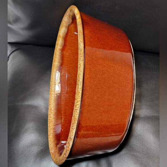 Vintage Pottery Hull USA Oven Proof Brown Drip 10" x 7" Oval Casserole Dish EUC - Picture 8 of 17